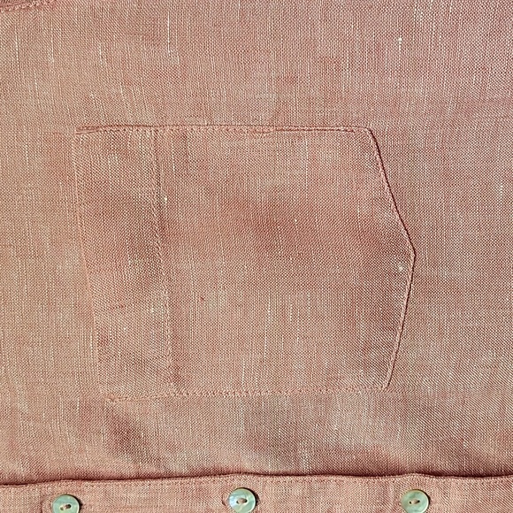 Sigrid Olsen linen button down shirt. - Picture 2 of 6